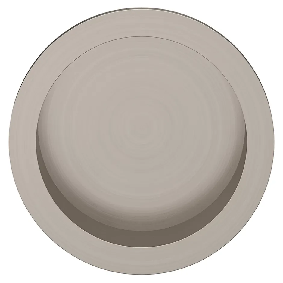 Galandage rond à visser Minzh effet nickel satin gris Ø55mm-GoodHome Online