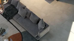 Samklic GAMME PRO - DALLE CLIPSABLE TRÈS HAUTE RÉSISTANCE AVEC SOUS-COUCHE INTEGREE. CIMENT BEIGE-Pack studio/salon (22m²)