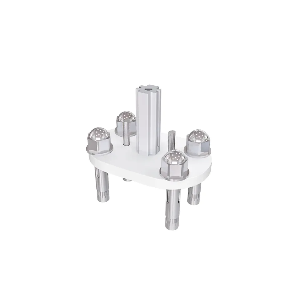 AICA Sanitaire Garde-corps - Pour intérieur et extérieur - Aluminium argenté - Avec 5 traverses et 1 main courante - 100cm - Fixation à plat