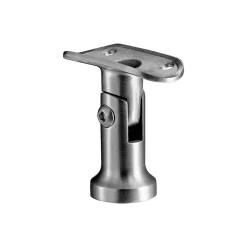 AICA Sanitaire Garde-corps avec main courante, 200cm, en acier inoxydable 304, garde-corps avec 5 traverses, pour intérieur et extérieur