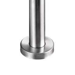 AICA Sanitaire Garde-corps 100cm avec main courante, en acier inoxydable 201, pour intérieur et extérieur, garde-corps avec 3 traverses