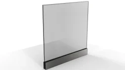 Garde-corps verre - Aluminium - Pose à la française au ML-Home mat Discount