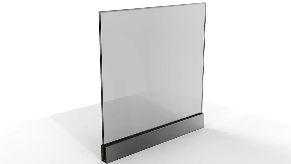 Garde-corps verre - Aluminium - Pose à la française au ML-Home mat Discount