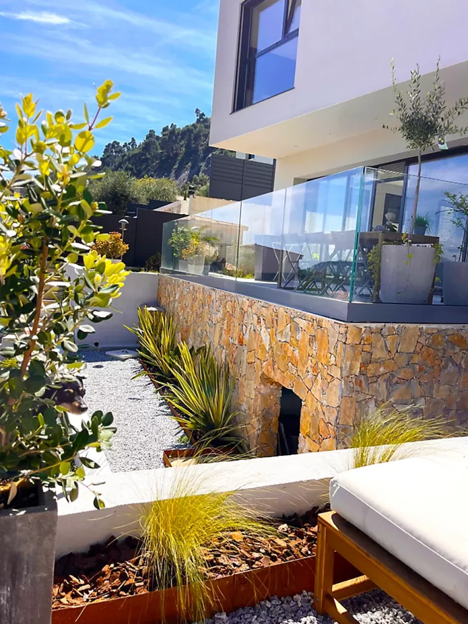 Garde-corps verre - Aluminium - Pose à la française au ML-Home mat Discount