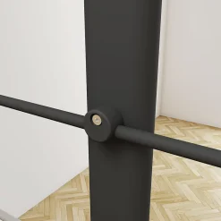 Kit Balustrade 1ml garde-corps avec 5 barreaux fixation à l'anglaise en aluminium noir mat-Grand Verre Sale