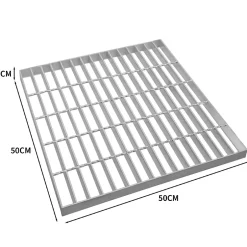 Grille caillebotis en Acier Galvanisé - 500mm x 500mm-MonsterShop Clearance