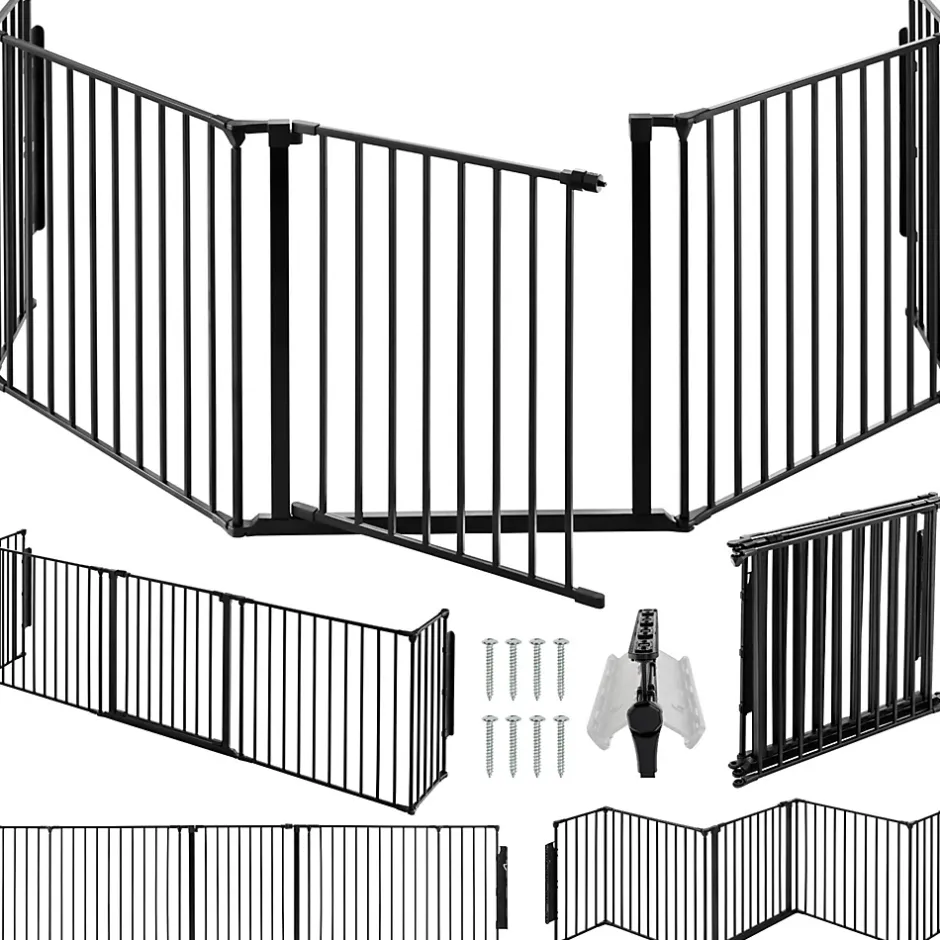 Grille de protection pour cheminée, barrière de sécurité enfant bébé-Tectake Discount