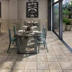 Lux Mosaic Grès Cérame Premium Format 33x33 Intérieur/Extérieur Loire Mix Carré Effet Pierre