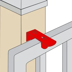 Guide de portail à visser acier zingué blanc Afbat L.250mm H.40mm-Afbat - Tb Industrie Sas Discount