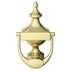 Heurtoir de porte extérieur Tudy effet laiton doré H.180 mm x l.97 mm-GoodHome Online