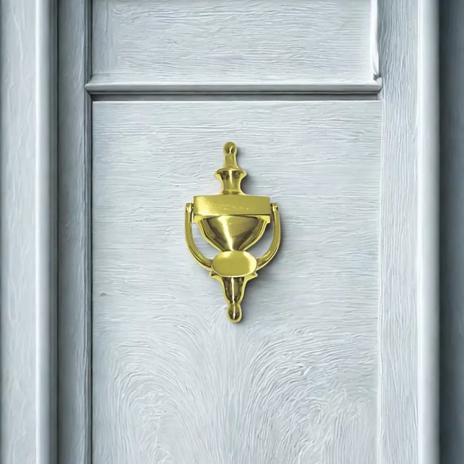 Secury-T Heurtoir de porte laiton poli 200X95 mm