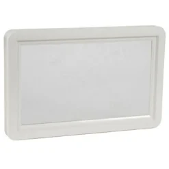 Hublot pour porte de garage rectangulaire en PVC blanc l.34,2 x H.21 cm-G.C.N.V Protecta Clearance