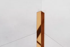 Ilcom Profilé décoratif Li Angle intérieur en acier inoxydable Cuivre poli - 20 mm x 2440 mm x 0,65 ep.