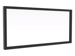 Vente-unique Imposte atelier en aluminium thermolaqué - L83 x H40 cm - Noir - SENECA