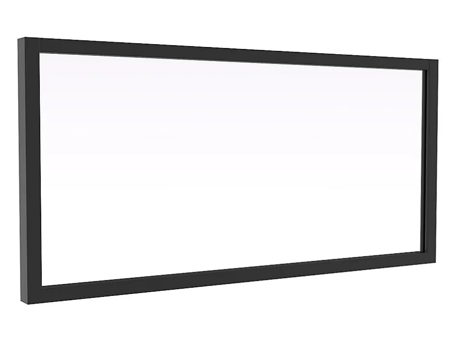 Vente-unique Imposte atelier en aluminium thermolaqué - L83 x H40 cm - Noir - SENECA