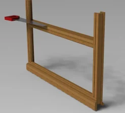 Gd Menuiseries Imposte Reglable En Bois Exotique Largeur 80 Dormant Tradition