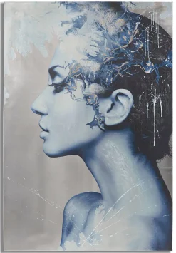 Impression sur toile avec applications multicolores cm 80x3,8x120-Mauro Ferretti Discount