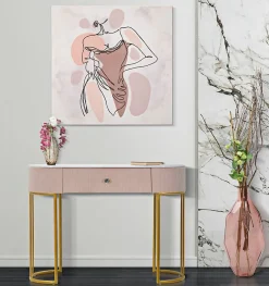 Impression sur toile femme multicolore cm 80x2,8x80-Mauro Ferretti Outlet