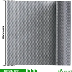 Vounot Isolant thermique a bulle double couche aluminium radiateur reflecteur 1.22x10m