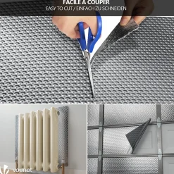 Isolant thermique a bulle double couche aluminium radiateur reflecteur 1x20m-Vounot Sale