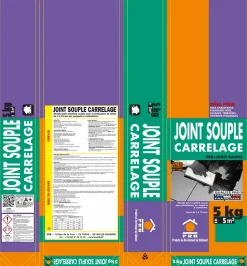 Joint Amélioré Souple Carrelage A74 Beige Tibet 5kg - Joint Haute Performance pour Murs et Sols Intérieur / Extérieur - Finition-Prb Discount