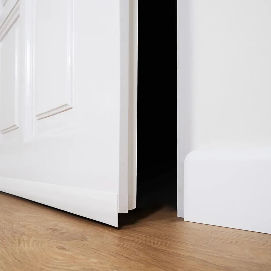 Quest Joint de dilatation en PVC 40x40mm, 5m flexible, bande de dilatation pour tous types de surfaces, noir