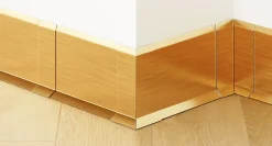Joint FI en acier inoxydable pour plinthe Or satiné - 100mm x 30mm x 12mm-Ilcom Hot