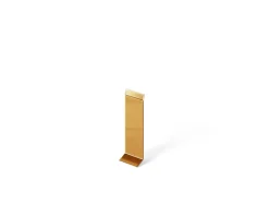 Ilcom Joint FI en acier inoxydable pour plinthe Or poli - 100mm x 30mm x 12mm