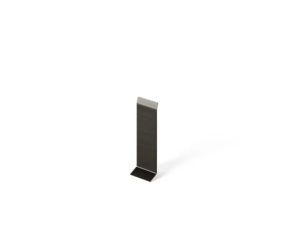 Joint FI en acier inoxydable pour plinthe Noir satiné - 80mm x 30mm x 12mm-Ilcom Clearance