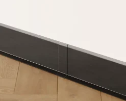 Joint FI en acier inoxydable pour plinthe Noir satiné - 80mm x 30mm x 12mm-Ilcom Clearance