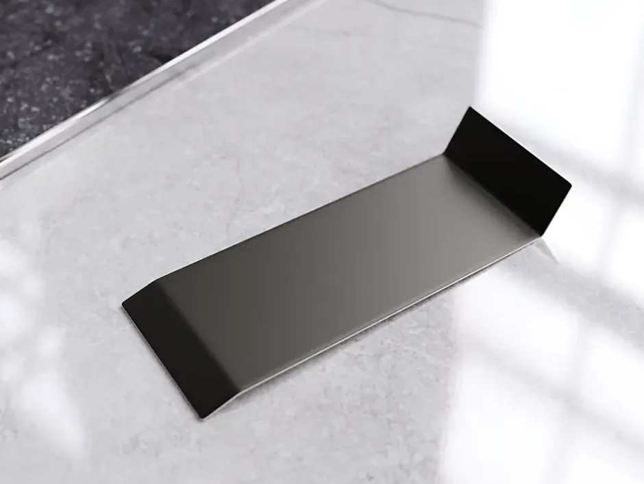 Joint FI en acier inoxydable pour plinthe Noir mat - 80mm x 30mm x 12mm-Ilcom Sale