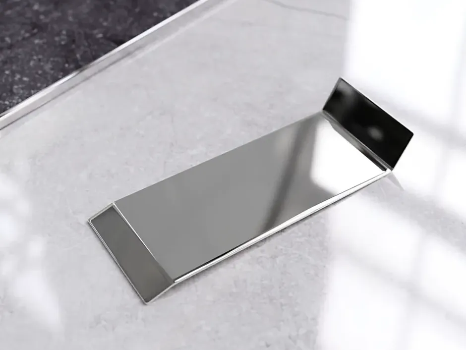 Joint FI en acier inoxydable pour plinthe Argent poli - 80mm x 30mm x 12mm-Ilcom Hot