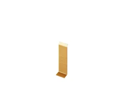 Ilcom Joint FI en acier inoxydable pour plinthe Or satiné - 60mm x 30mm x 12mm