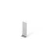 Joint FI en acier inoxydable pour plinthe Argent satiné - 60mm x 30mm x 12mm-Ilcom