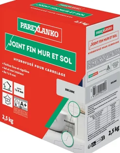 Parexlanko Joint fin pour carrelage mur et sol brume 2,5 kg