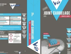 VPI Joint pour carrelage sol souple sans poussière Gris - 25kg