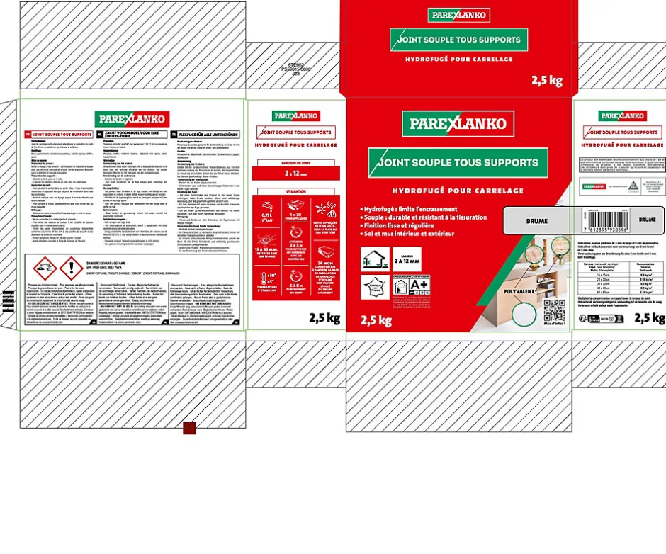 Parexlanko Joint souple tous supports brume 2,5 kg