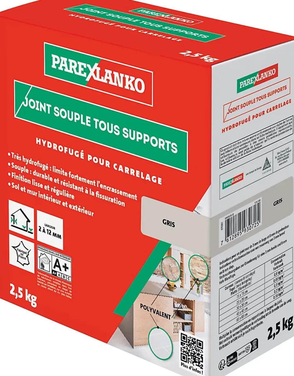 Parexlanko Joint souple tous supports gris 2,5 kg