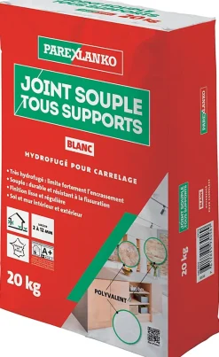 Joint souple tous supports blanc 20 kg-Parexlanko New