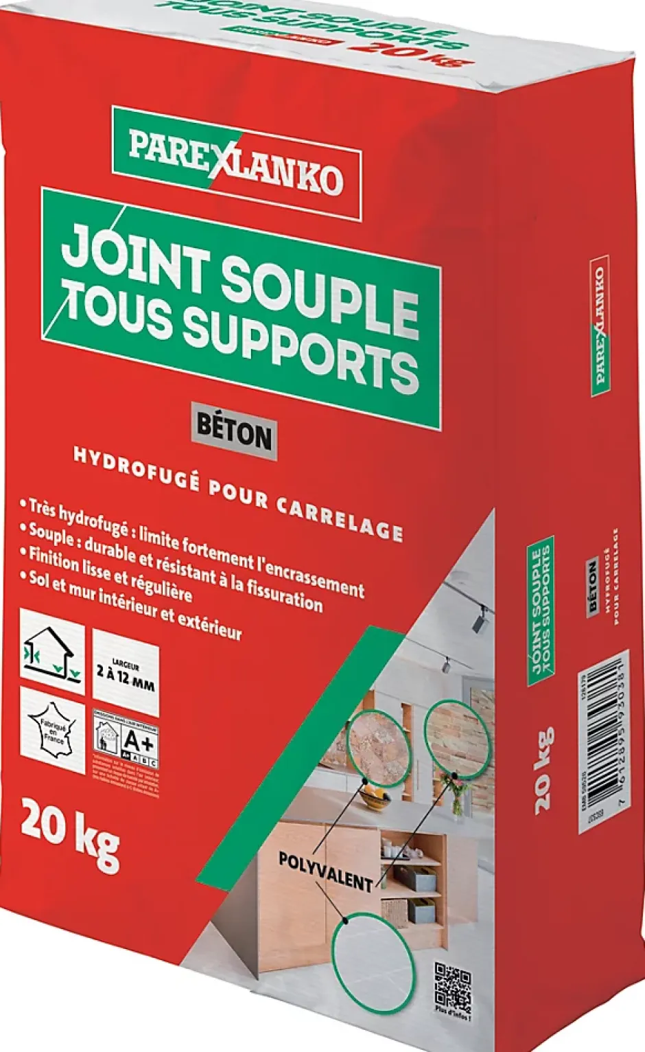 Joint souple tous supports béton 20 kg-Parexlanko New