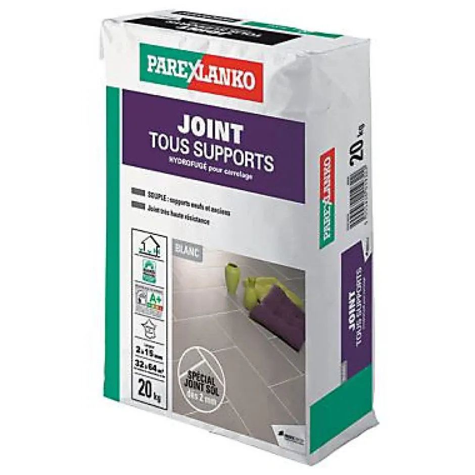 Parexlanko Joint tous supports 20 kg blanc