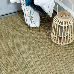 Décoweb Jonc de mer - Bihar - Fin chevron - Rouleau de 2m x 9m