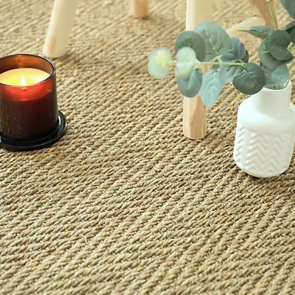 Décoweb Jonc de mer - Bihar - Fin chevron - Rouleau de 2m x 17m