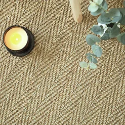 Décoweb Jonc de mer - Bihar - Fin chevron - Rouleau de 2m x 3m