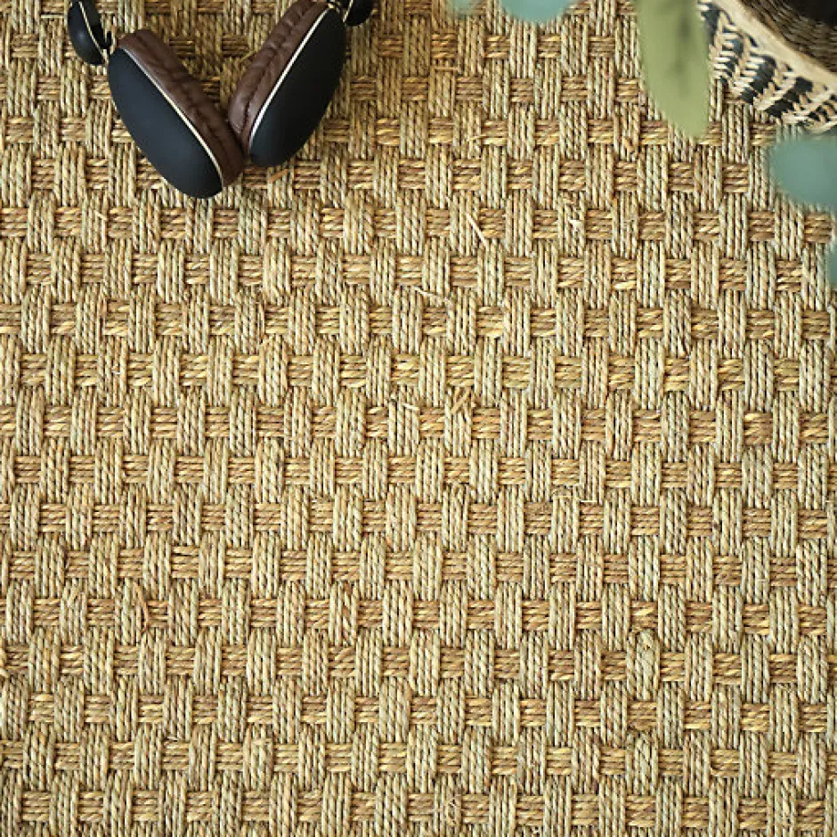 Décoweb Jonc de mer - Paro - Fin Natté 4x4 - Rouleau de 2m x 1m