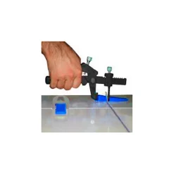 Kit 301 pcs de Pose Carrelage 100 Croisillons 1 mm Autonivelants + 1 Pince + 100 Cales + 100 pcs Bagues de Protection - Diamwood-Diamwood Expert En Equipement Online