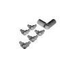 Kordo Kit angle variable pour tubes et main courante Prestio gris RAL9006