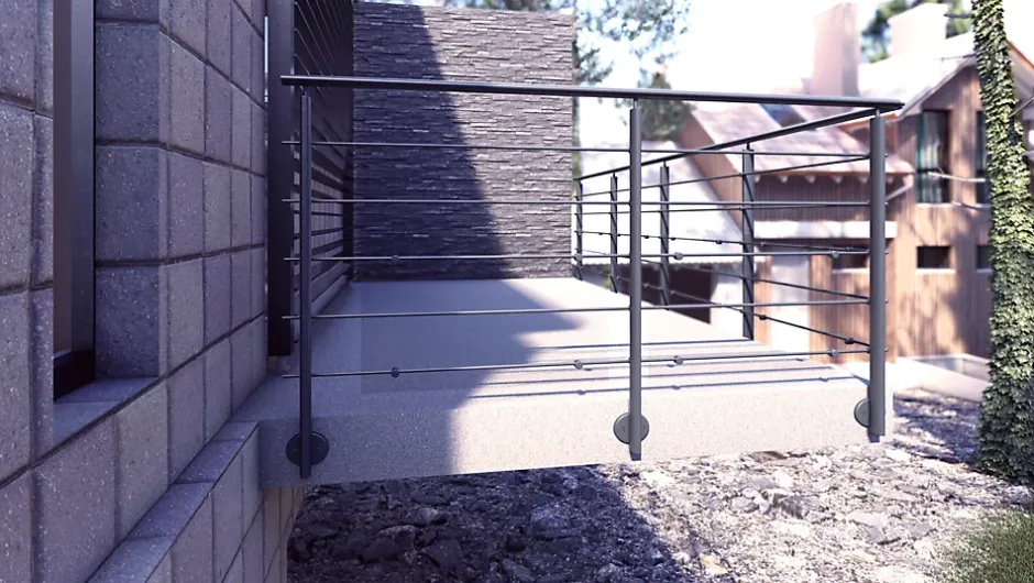 Kit angle variable pour tubes et main courante Prestio anthracite RAL7016-Kordo New