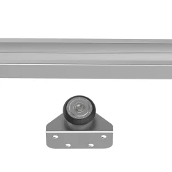 Kit complet porte coulissante 4 x 93 cm (p x l): rail, roulettes, visserie-Homcom Outlet