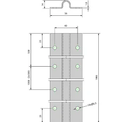 Kit coulissant 16 mm - rails 3 x 1,95 m pour portail de 3 m - 400 kg-Slid’Up By Mantion Hot